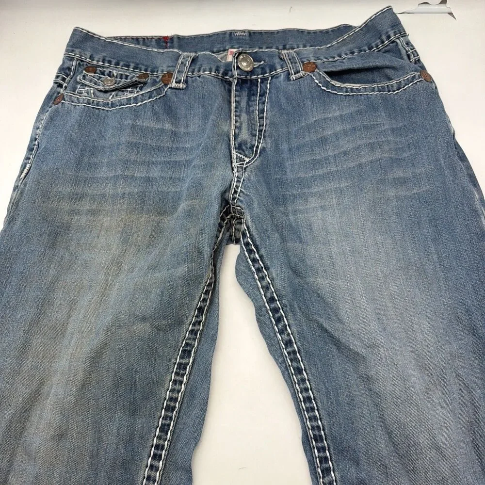 🤩 Vintage True Religion denim / jeans Joey Super T Size 40 x 34 Rare